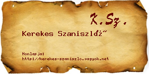 Kerekes Szaniszló névjegykártya